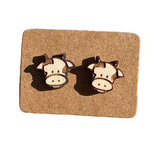 Cow Stud Earrings